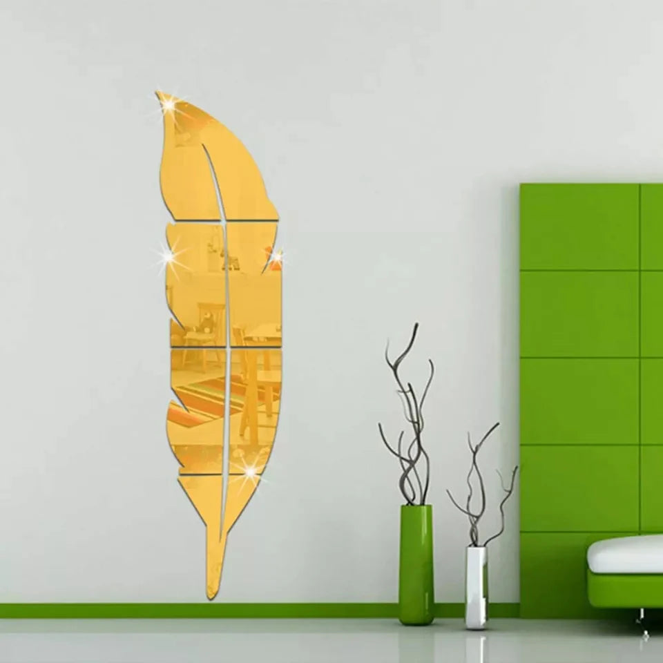 "Premium Acrylic Leaf Mirror"