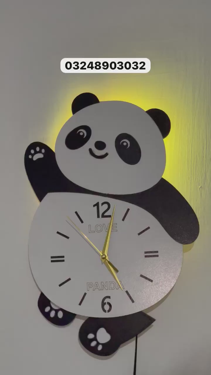 "Beautiful Panda Clock"